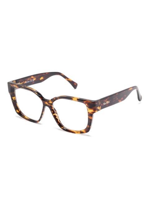 Max Mara Eyewear square-frame glasses - Brown - zdjęcie produktu nr 2