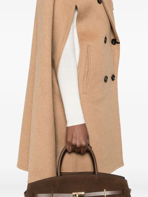 Max Mara wool double-breasted coat - Brown