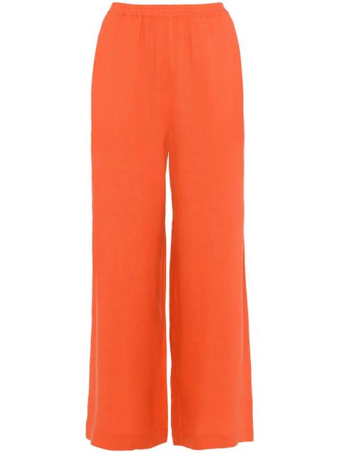 ERES Select wide-leg linen trousers - Orange - zdjęcie produktu nr 1