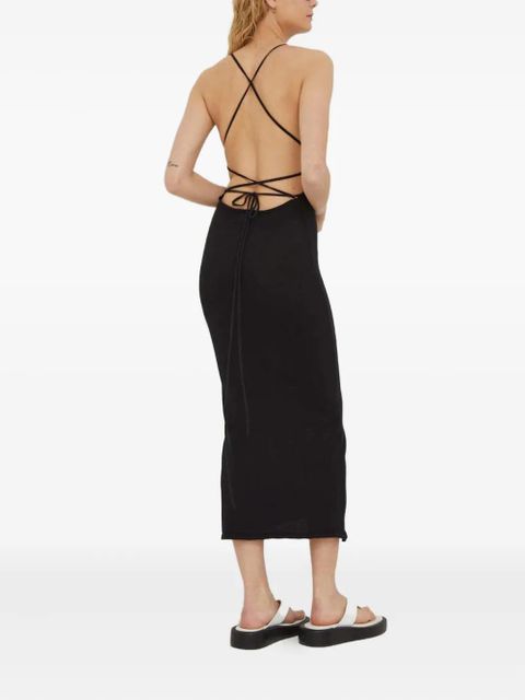 ALOHAS tie-back dress - Black