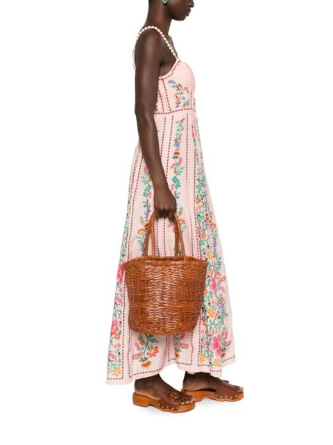 DRAGON DIFFUSION leather bucket bag - Brown