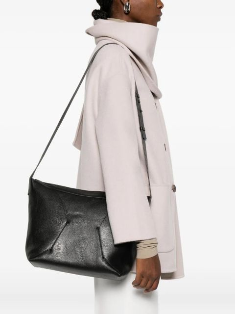 Hereu medium Palma leather cross-body bag - Black