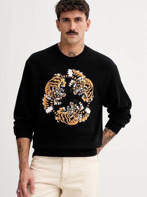 Kenzo sweter wełniany x Verdy kolor czarny FF58PU7133CR.99J