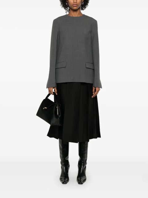 TOTEME mélange-effect blouse - Grey - zdjęcie produktu nr 2