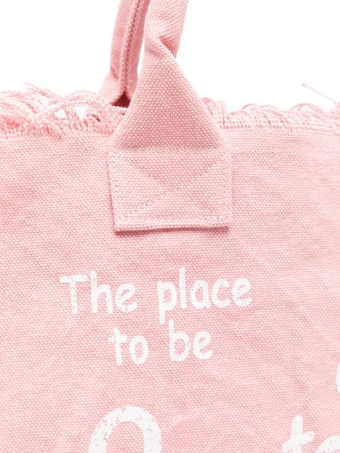 MC2 Saint Barth Vanity fringed-edge tote bag - Pink