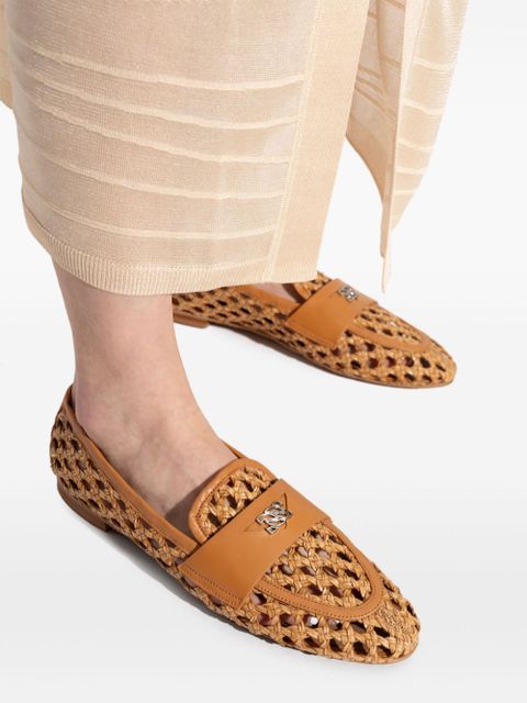 Casadei open-detailed loafers - Brown