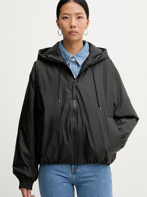 Rains kurtka 17290 Lohja Bomber Jacket W3T1 kolor czarny zimowa 17290 - zdjęcie produktu nr 1