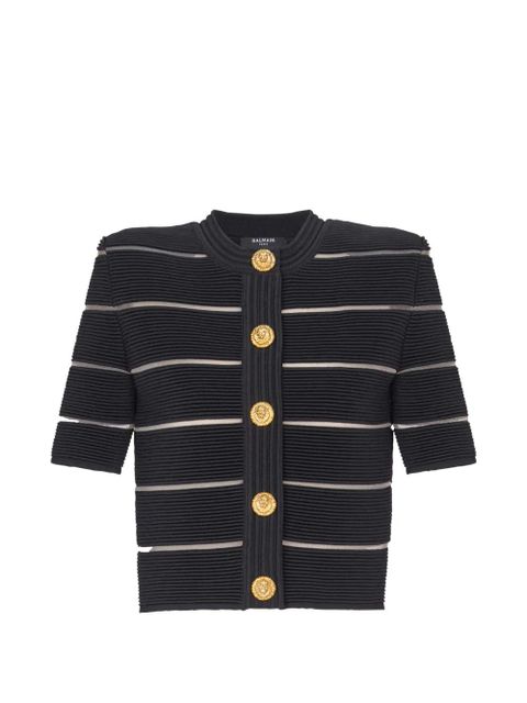 Balmain short-sleeve cardigan - Black - zdjęcie produktu nr 1