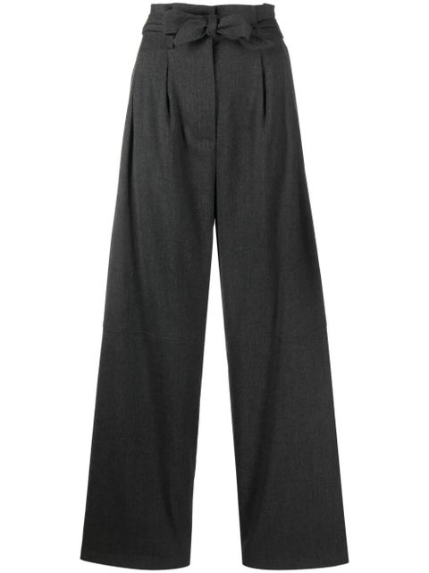 PINKO high-waist wide-leg trousers - Grey