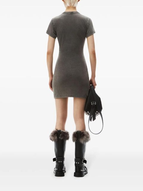 Alexander Wang Shrunken mini T-shirt dress - Grey - zdjęcie produktu nr 2
