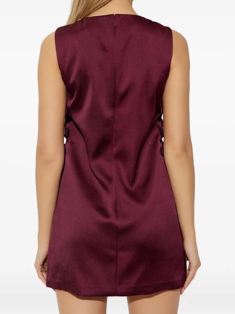 Self-Portrait cut-out mini dress - Red