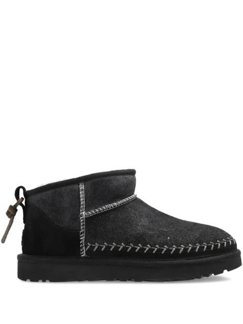 UGG braided-detail leather boots - Black - zdjęcie produktu nr 1