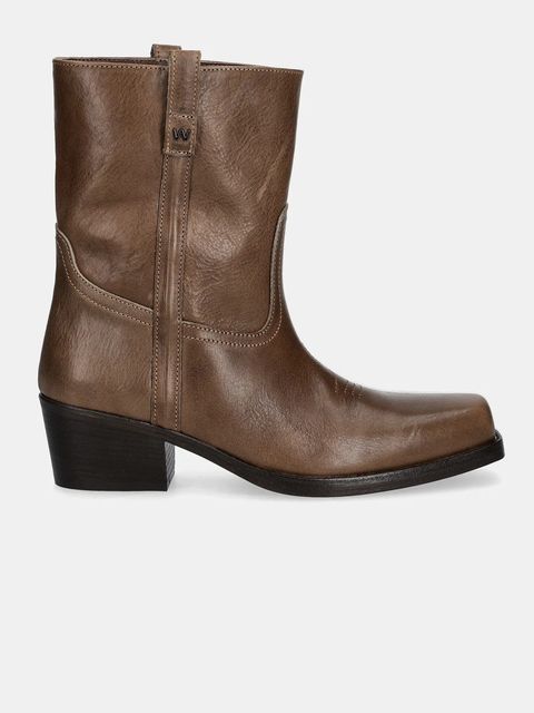 Weekend Max Mara botki skórzane Ranch - zdjęcie produktu nr 1