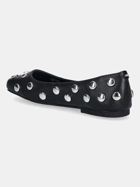 MICHAEL Michael Kors baleriny skórzane Matilda Flex Flat kolor czarny 40R6MTFP2L.001