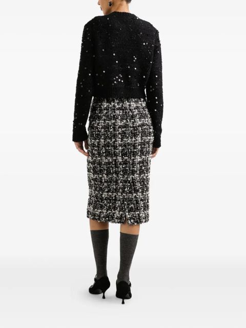 Dolce & Gabbana sequin-embellished cardigan - Black - zdjęcie produktu nr 1