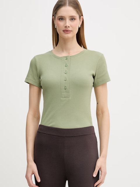 United Colors of Benetton t-shirt damski bawełniany z elastanem - zdjęcie produktu nr 2