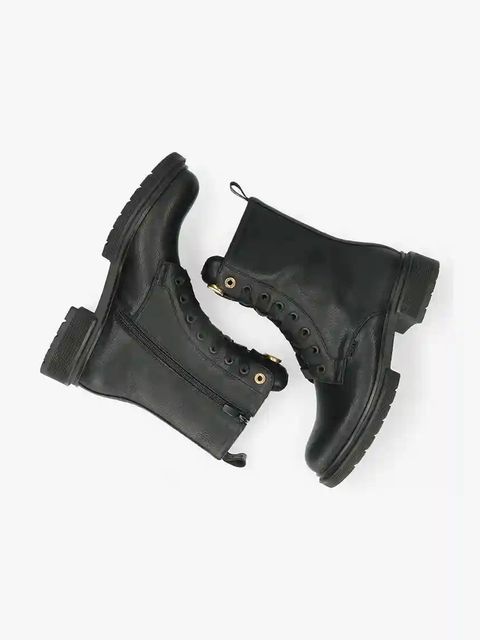 Mexx botki HOLEA GLAD damskie kolor czarny na płaskim obcasie MI001700753W