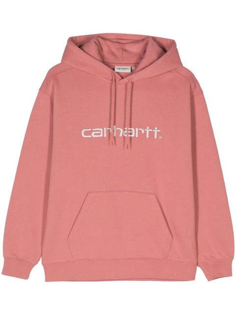 Carhartt WIP logo-embroidered hoodie - Pink - zdjęcie produktu nr 1