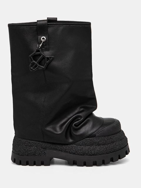 Naked Wolfe buty skórzane Disturb damskie kolor czarny na platformie Disturb Leather Black