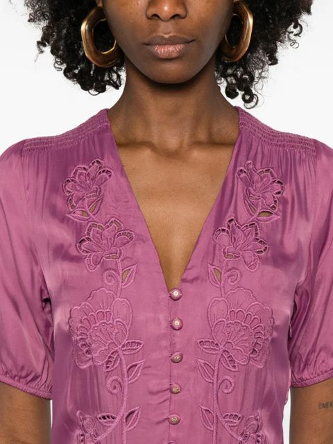 FARM Rio floral button maxi dress - Pink