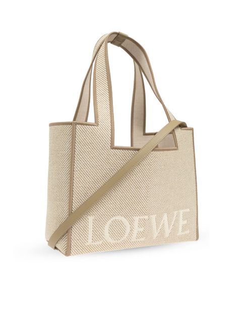 LOEWE Font tote bag - Neutrals