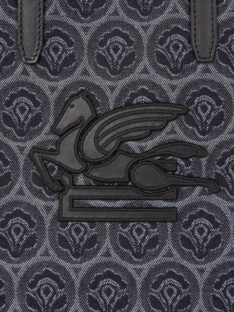 ETRO small Love Trotter denim tote bag - Blue