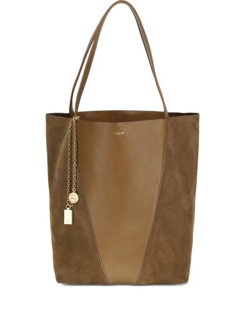 Chloé panel charm shoulder bag - Brown - zdjęcie produktu nr 1