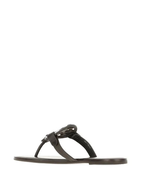 Tory Burch Miller logo-plaque sandals - Brown