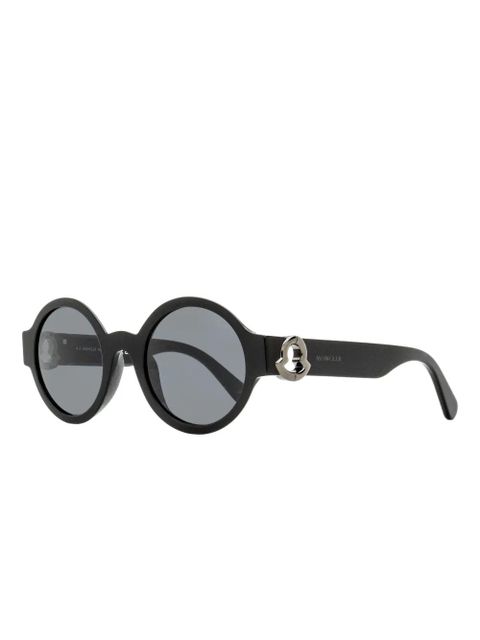 Moncler Eyewear logo round sunglasses - Black - zdjęcie produktu nr 2