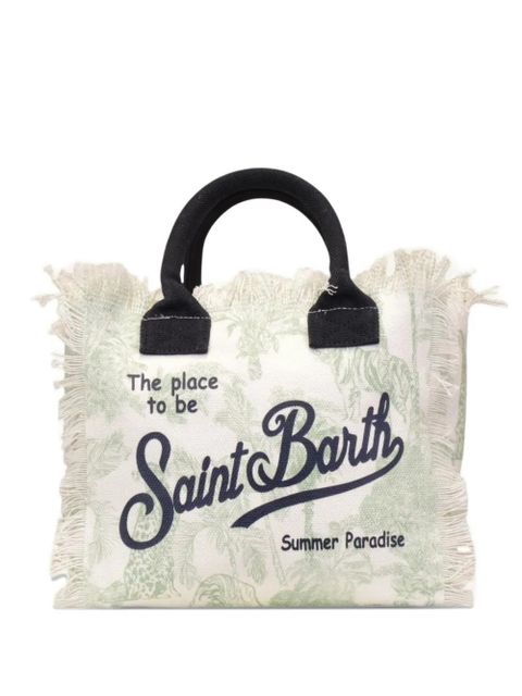 MC2 Saint Barth Colette frayed tote bag - White - zdjęcie produktu nr 1