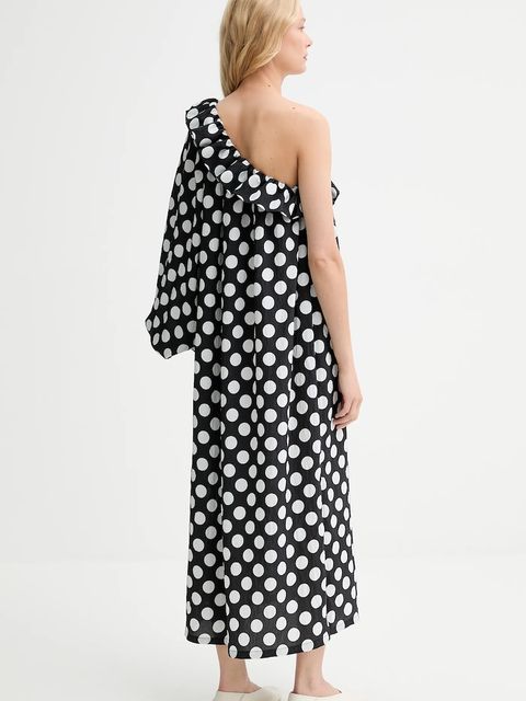 The Sleeper sukienka kolor czarny midi prosta GADR02G097N