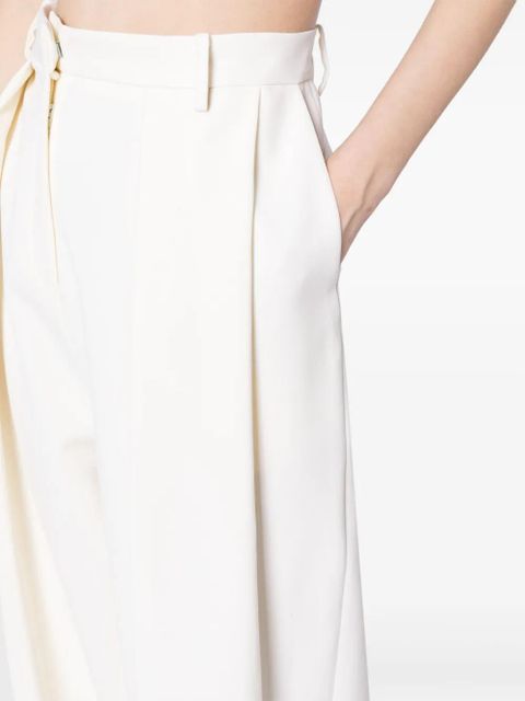 Magda Butrym pleated tapered-leg trousers - Neutrals