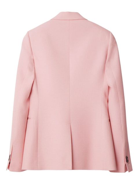 Burberry single-breasted wool blazer - Pink