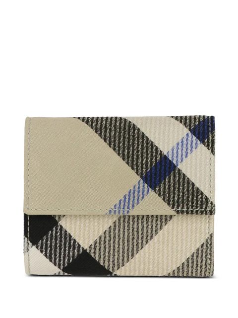 Burberry check-pattern fold-over wallet - Neutrals - zdjęcie produktu nr 1