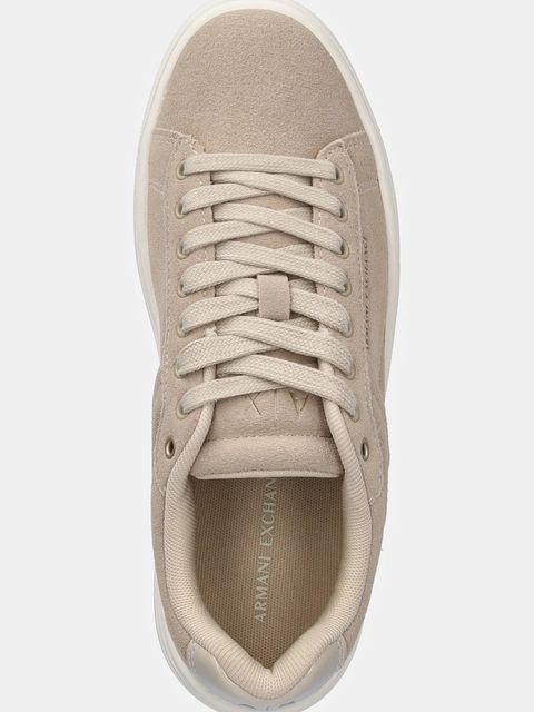 Armani Exchange sneakersy damskie kolor beżowy XW001619 AF17445 U1092