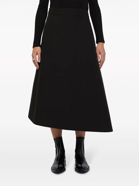 Jil Sander asymmetric midi skirt - Black - zdjęcie produktu nr 2
