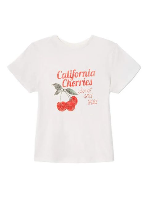 RE/DONE Cherries T-shirt - White - zdjęcie produktu nr 1