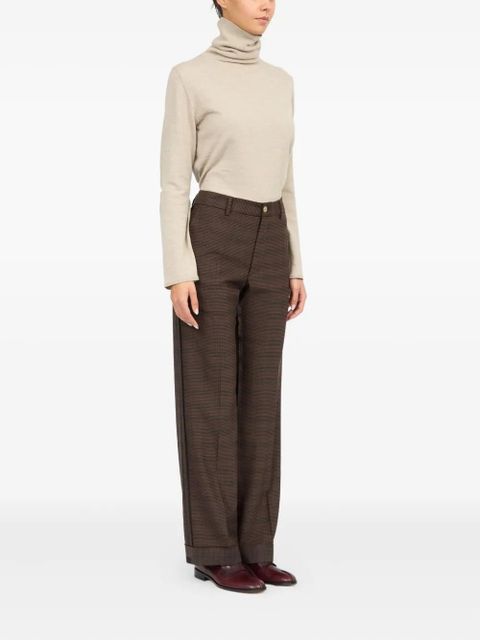 MM6 Maison Margiela checked pants - Brown