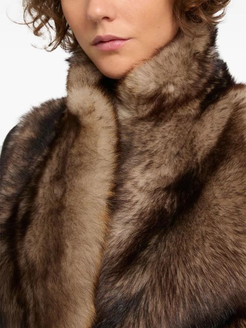 Yves Salomon Toscana shearling coat - Brown