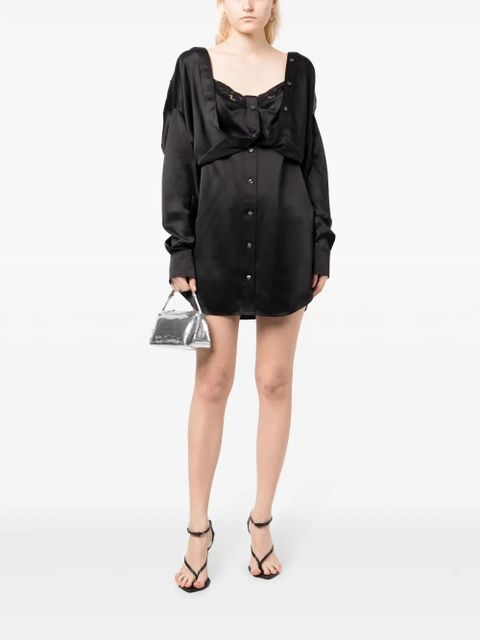 Alexander Wang layered silk minidress - Black - zdjęcie produktu nr 2