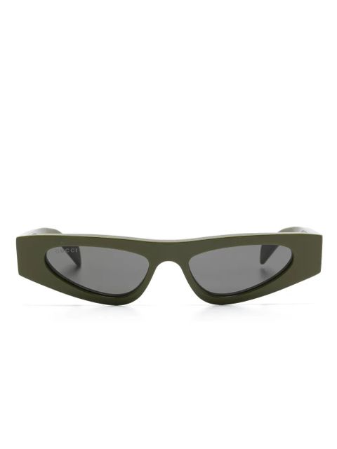 Gucci Eyewear cat-eye sunglasses - Green - zdjęcie produktu nr 1