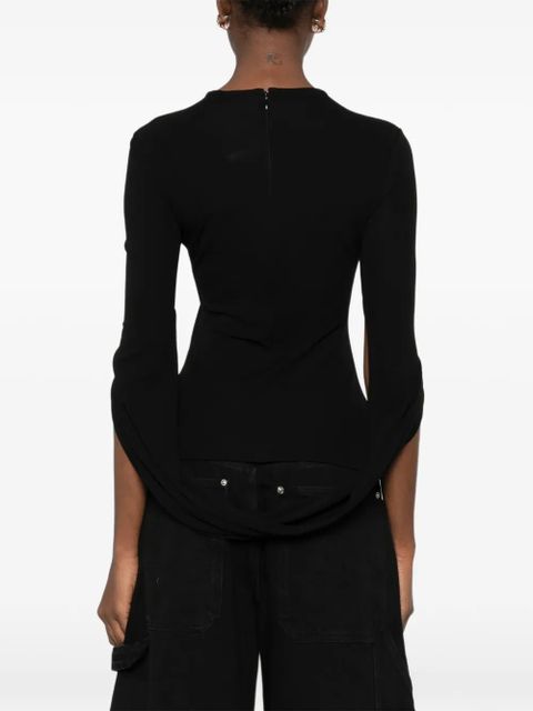 Alexander Wang draped blouse - Black