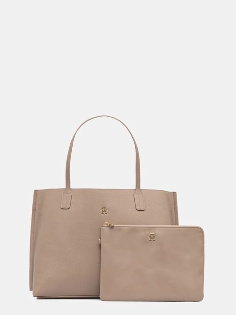 Tommy Hilfiger torebka kolor beżowy AW0AW17461 - zdjęcie produktu nr 1