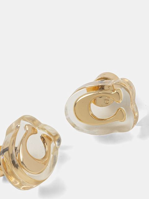 Coach kolczyki damskie metalowe - zdjęcie produktu nr 1