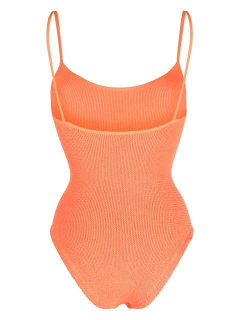 Hunza G Pamela Swim crinkled swimsuit - Orange