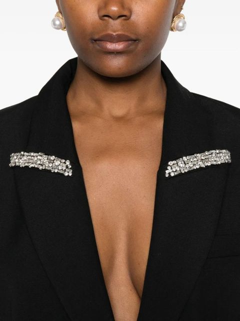 SANDRO crystal-embellished blazer - Black