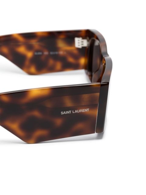 Saint Laurent Eyewear SL 654 rectangle-frame sunglasses - Brown