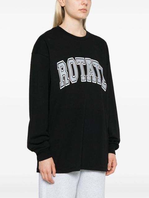 ROTATE BIRGER CHRISTENSEN logo-print T-shirt - Black