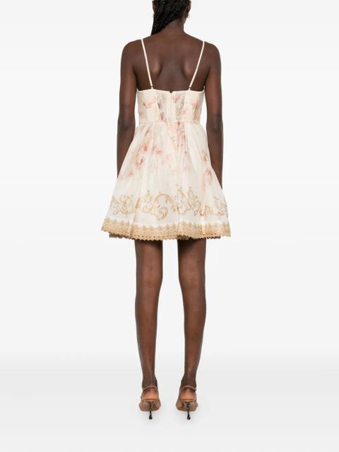 ZIMMERMANN Hypnotic trimmed mini dress - Neutrals - zdjęcie produktu nr 2