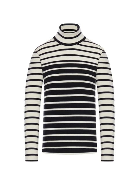 TOTEME striped turtleneck sweater - Black - zdjęcie produktu nr 1